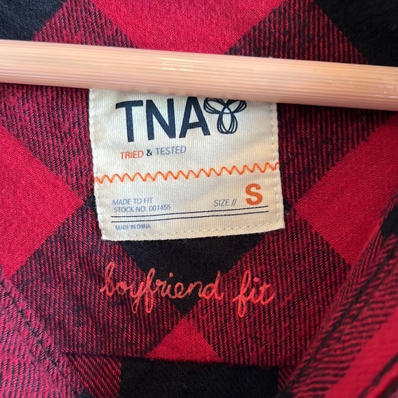 TNA Checkered Button Up with Hood - Picture 2 of 3